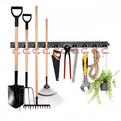 Wall Mount Adjustable Garden Tool Holder Organizer Storage System