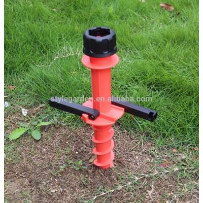 metal plastic screw in fishing garden sun patio golf outdoor beach parasol umbrella stake holder anchor stand base spike