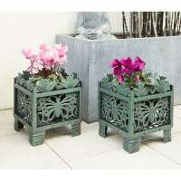 rustic butterfly decor patio outdoor home garden plastic flower pot planter box