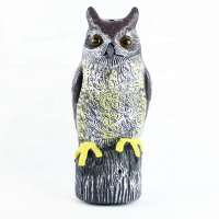 Solar light bird scare owl with noise