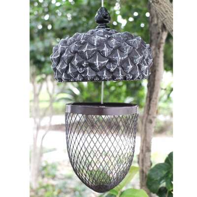 Garden Metal Acron shaped decorative mesh Nut bird feeder